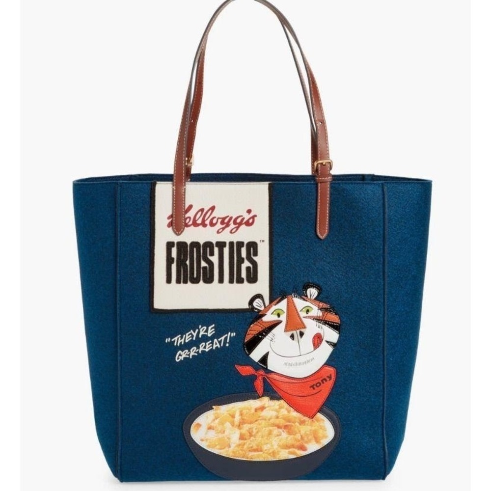 ANYA HINDMARCH x Kellogg's Tony the Tiger Frosties Recycled Felt Tote